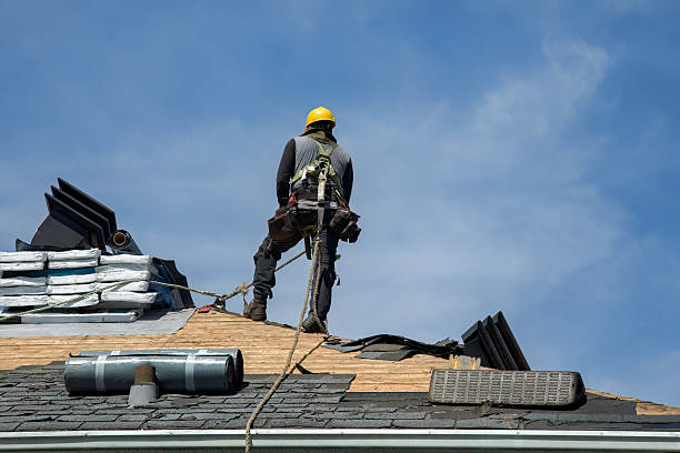 Professional Roofing technician working in DeWitt, MI